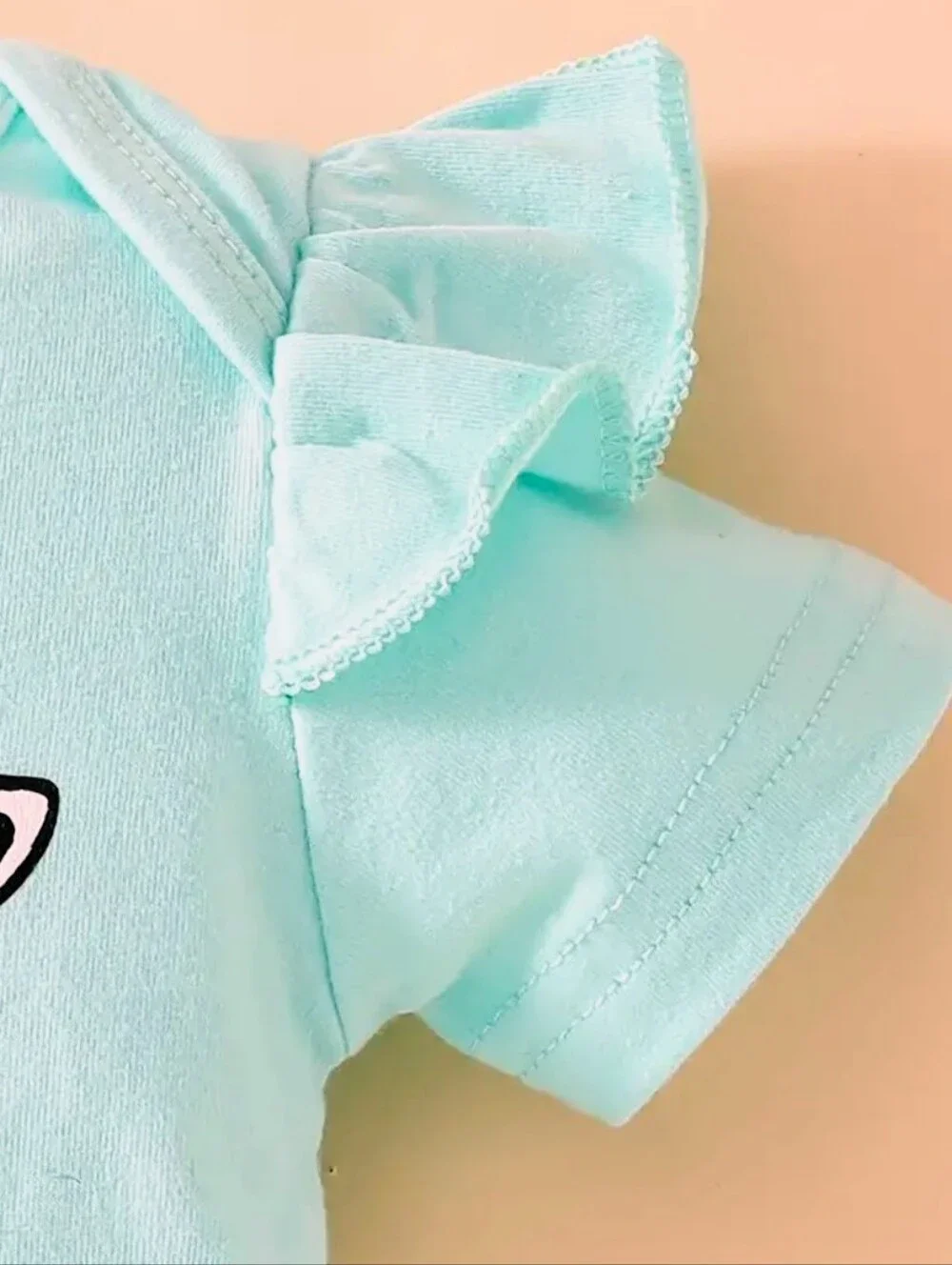 Mint Cow Graphic Baby Onesie & Shorts Set